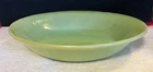 VTG. Green Jadeite Shallow 7.5” Soup Bowl Jane Ray Ribbed Fire King Ovenware50’s