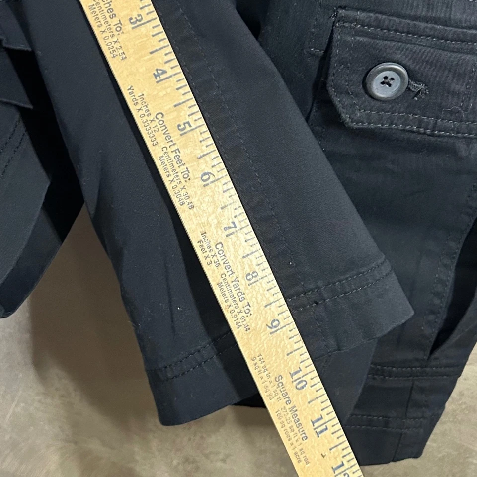 St Johns Bay Mens Navy Blue Comfort Stretch Cargo Shorts Size 36 Classic Fit - Image 3 of 4