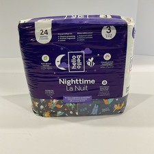 Hello Bello Nighttime Diapers Premium Protection Size 3 For 14-24 lbs 24 Count