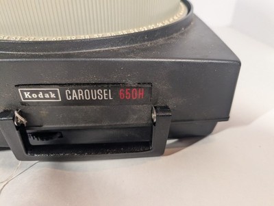 Kodak 650H Slide Projector Bundle With Carousel, Box  & Remote. Untested Unit