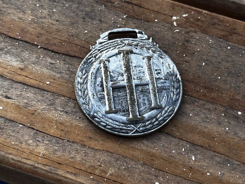Vintage INTERNATIONAL HARVESTER CO. watch fob on strap Key Chain