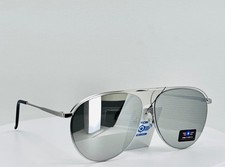 AIR FORCE 8AV5138 SILVER Mens Aviator Full Rim Sunglasses Mirrored Grey Lens