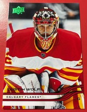 2025-26 Upper Deck Series 2 Holiday Dustin Wolf #271 Flames