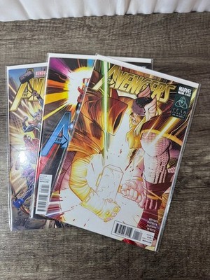 Avengers 11 12 12.1 LOT KEY IRON MAN Wield INFINITY GAUNTLET Vol 4 Marvel 1 Set