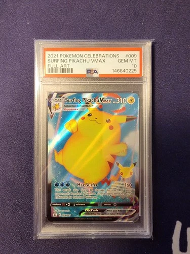 Surfing Pikachu VMAX 009/025 Celebrations (25th) PSA 10 - Pokémon TCG