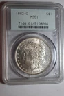 1883 O Morgan Silver Dollar PCGS MS61 OGH #264