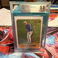 SCOTTIE SCHEFFLER RARE 2022 SPORTS ILLUSTRATED FOR KIDS SI GOLF BGS 5.5 Masters