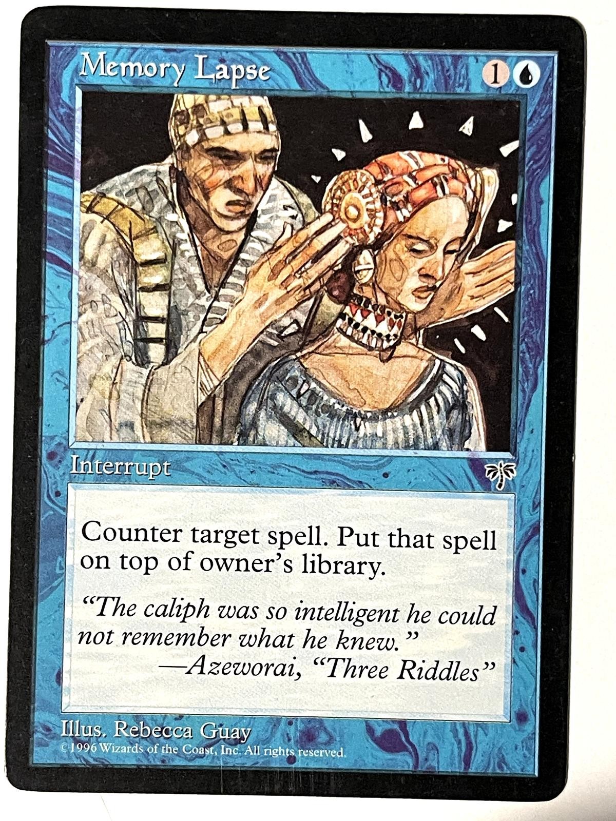 Memory Lapse Common Mirage Magic: The Gathering Lightly Played