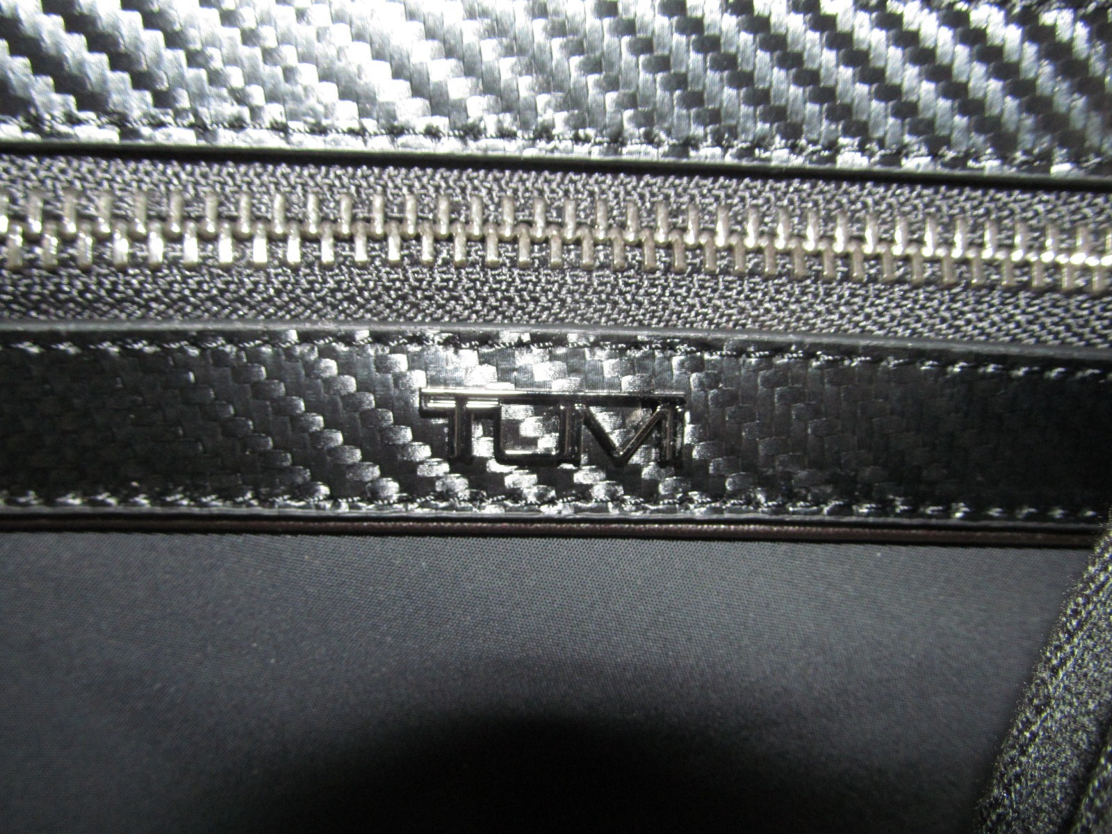 TUMI Kalvin Executive Black Nylon-Leather 14" Laptop Sleeve-Crossbody-Carbon NWT image 2