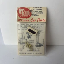 Cal-Scale CU-302 HO Scale Cast Brass Standard E Coupler for Draft Gear Boxes