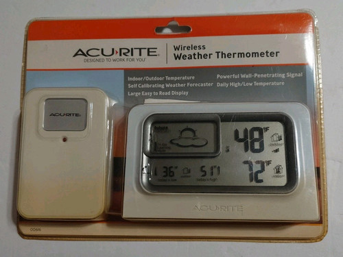 Acurite Wireless Weather Thermometer 00616 New.