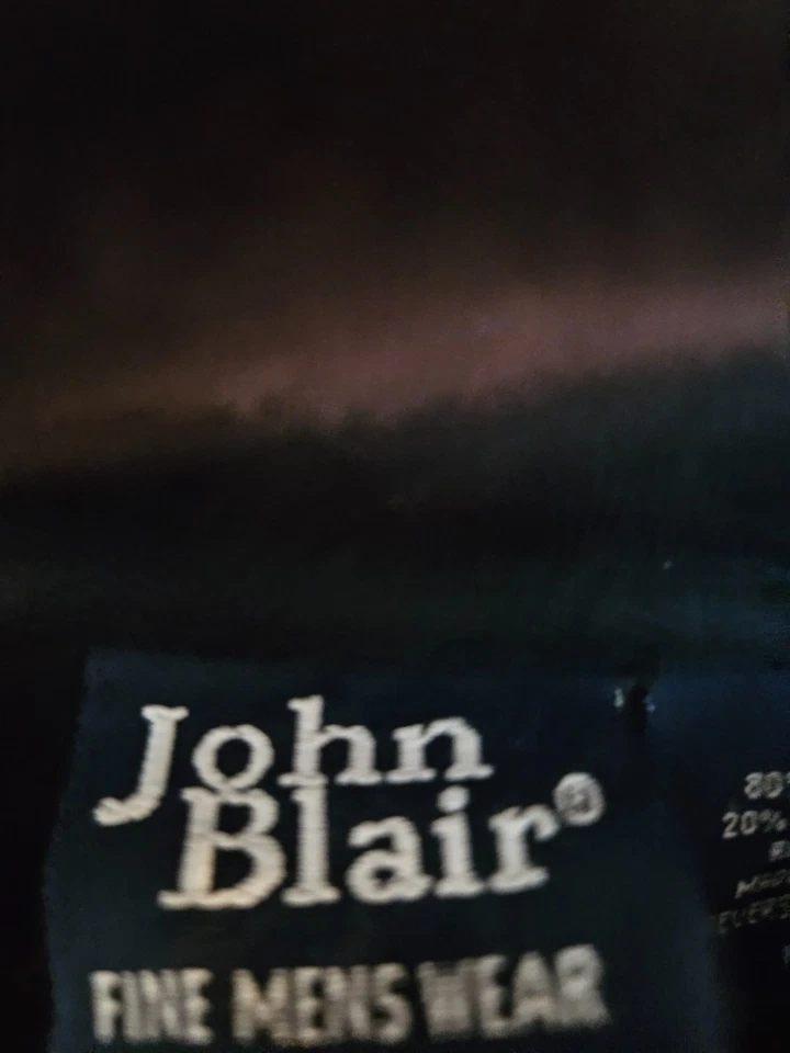 Винтажная бархатная велюровая вертикальная полосатая рубашка-поло с длинным рукавом 80-х John Blair средний размер - Изображение 3 из 4