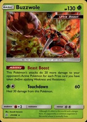 Buzzwole 21/236 Cosmic Eclipse Holo Rare