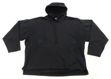 Rare Vintage NIKE Spell Out Swoosh Pullover Hoodie Sweatshirt 80s 90s Black XL