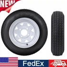 2X 5.30-12 5.30x12 Trailer Tires w/ Wheels 12'' Rims 4 Lug on 4'' Load Range C