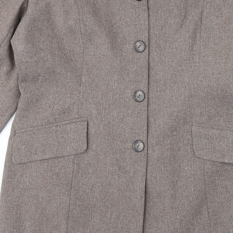 Essentials Womens Beige Polyester Blend Suit Jack… - image 10