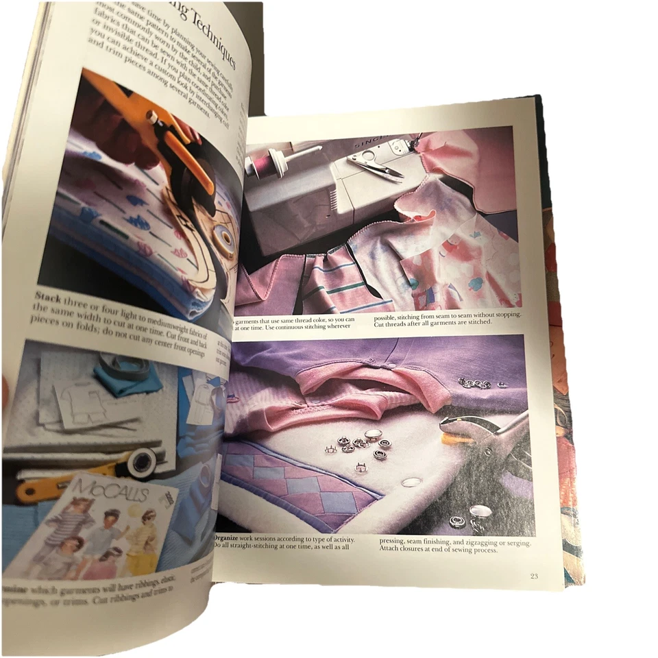 Singer Sewing for Children Softcover Book Vintage 1980's Clothing Handmade - Image 2 of 3