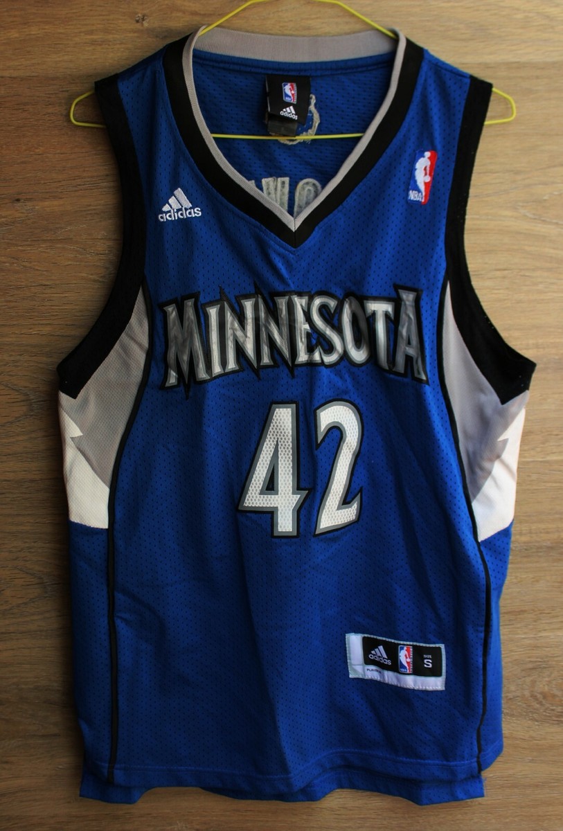 希少adidas MINNESOTA ティンバーウルブズL ゲームシャツ NBA NBA MINNESOTA TIMBERWOLVES BASKETBALL SHIRT JERSEY ADIDAS LOVE #42