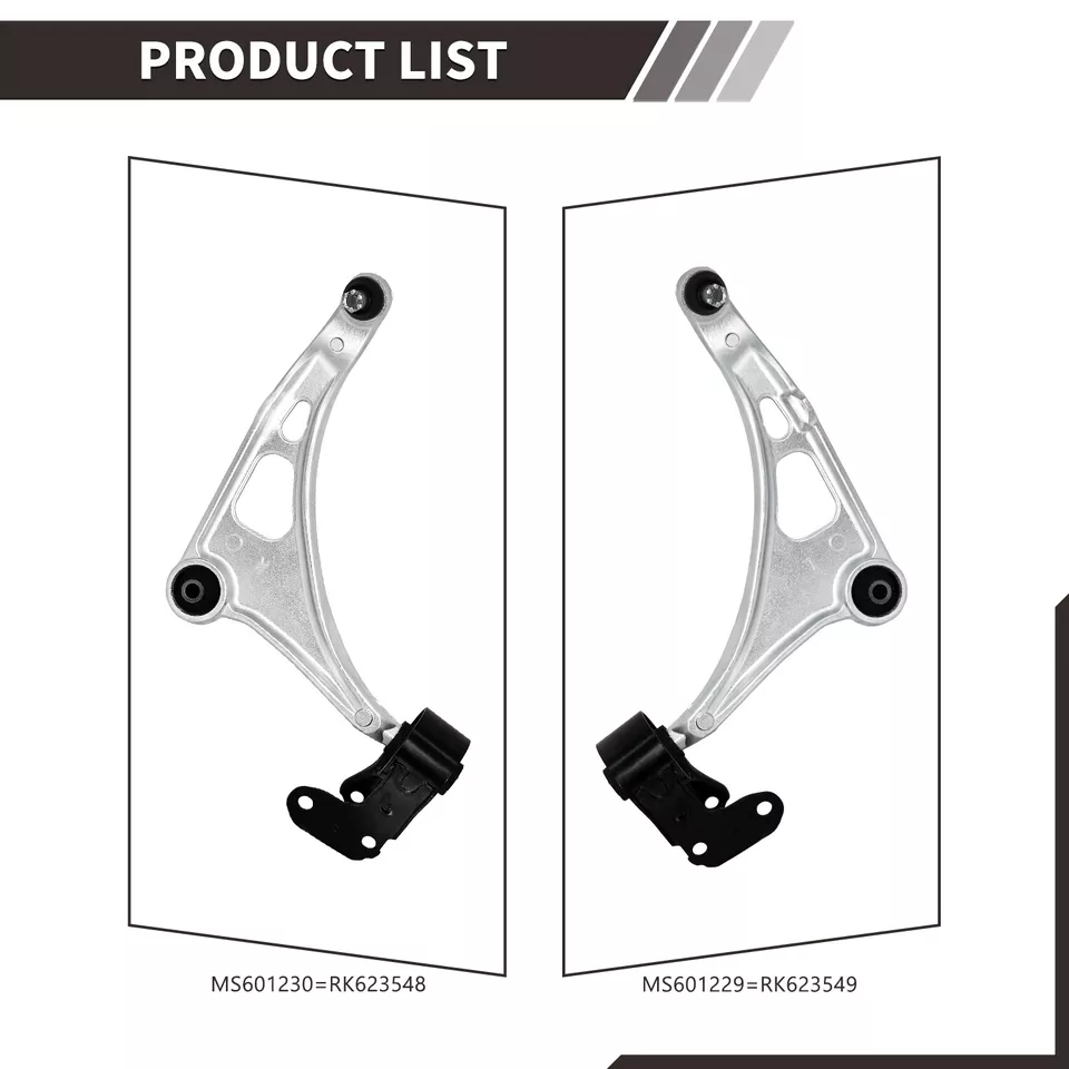 2Pcs Front Lower Control Arm w/ Ball Joint For 2016-2021 Honda Pilot 14-20 MDX - Image 3 of 4