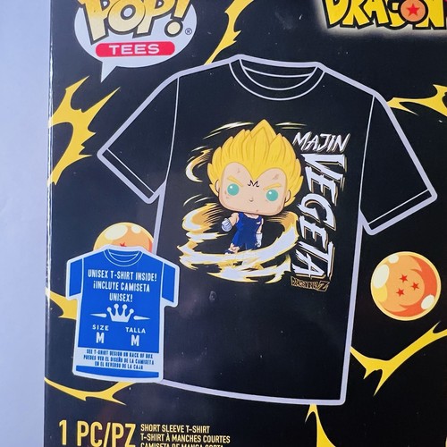 Funko Pop And Tee Majin Vegeta Dragonball Z Exclusive Brand New Glow In The Dark - Picture 2 of 5