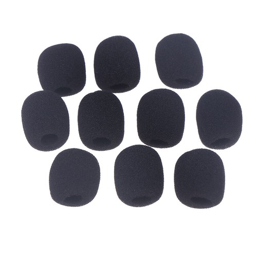 Headset Microphone Sponge For Motorcycle Intercom Helmet Bluetooth 10PCS - Afbeelding 7 van 9