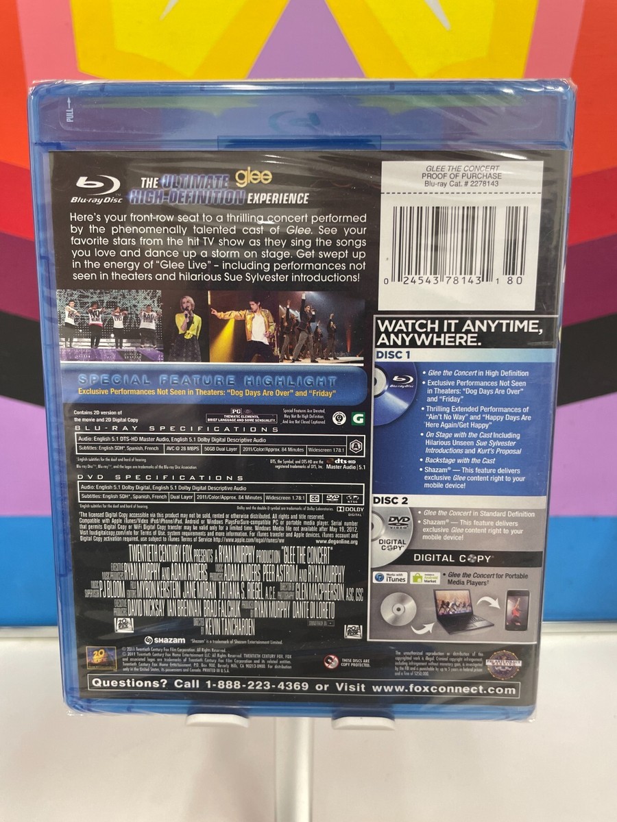glee(グリー)DVD 1.2.3.5.final.コンサートムービー glee/グリー ザ・コンサート ムービー｜最新の映画・ドラマ