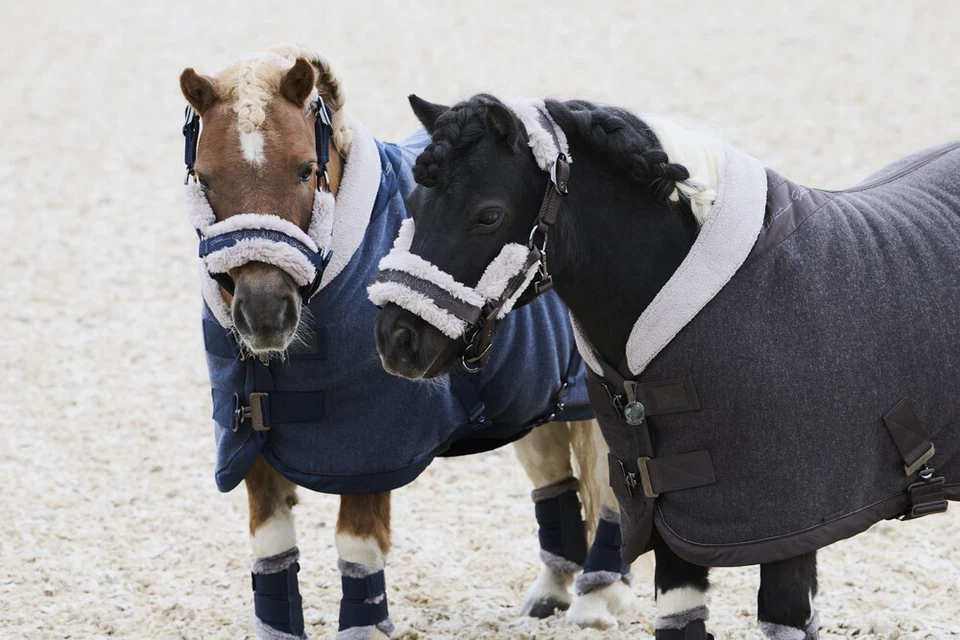Eskadron Pferde Abschwitzdecke Acrylic Shetty teak brown Platinum 2024 - Bild 4 von 4