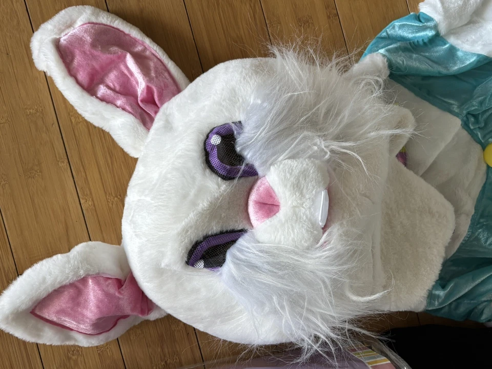 Deluxe Mascot Easter Bunny Costume Adult Standard 7 Piece - Image 3 of 4