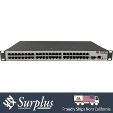 48 Port 100Mbps RJ45 Opengear CM4148 Serial Console Linux w/ 20 Pack RJ45 Cable