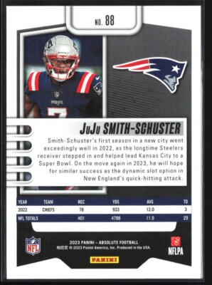2023 Panini Absolute #88 JuJu Smith-Schuster Blue Parallel | eBay