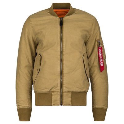 alpha industries beige bomber