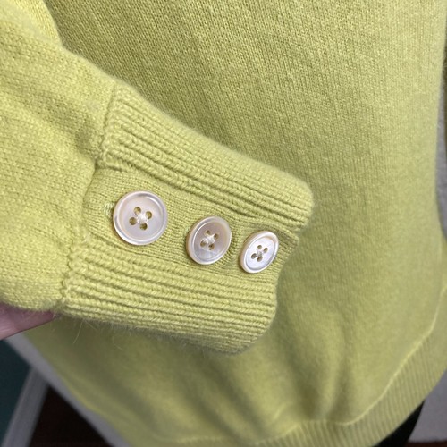 Eddie Bauer Womens M Apple Green Cotton/Angora Button Up Cardigan Vnt Hong Kong - Picture 9 of 15