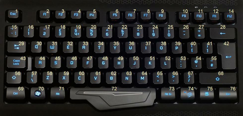 Replacement Key Button for Mad Catz Gaming Keyboard