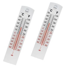 2 Wall Thermometer Indoor Outdoor Home Room Office Garden Greenhouse Temperature
