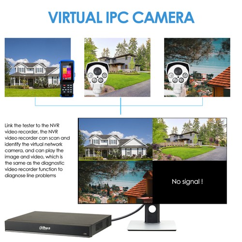 Rsrteng 4K 8MP WiFi IP CVI TVI AHD CCTV Camera Tester IPC9310 Cable Tracker - Afbeelding 3 van 9