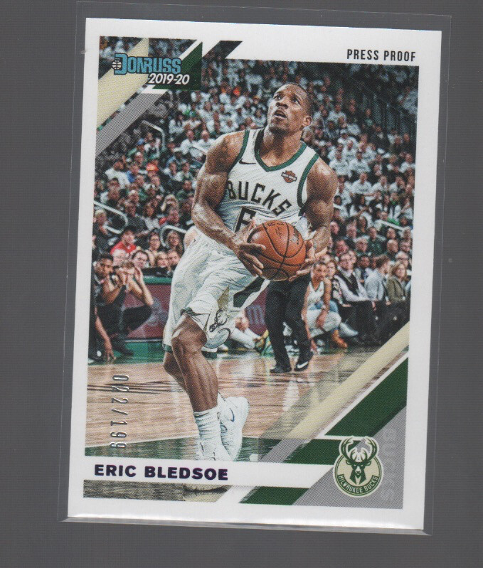 ERIC BLEDSOE 2019-20 PANINI DONRUSS PURPLE PRESS PROOF CARD #114 /199
