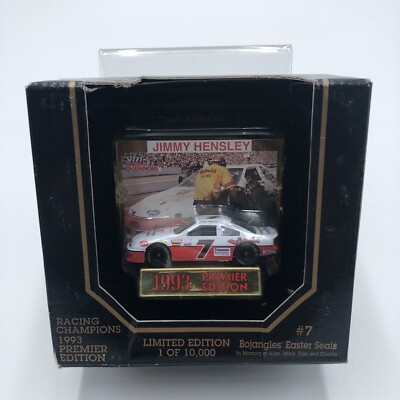Racing Champions 1993 Premier Edition Jimmy Hensley #7 1/64 Nascar Car