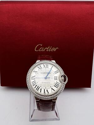 Cartier Ballon Bleu WE900651 36mm 18K White Gold Diamond Bezel