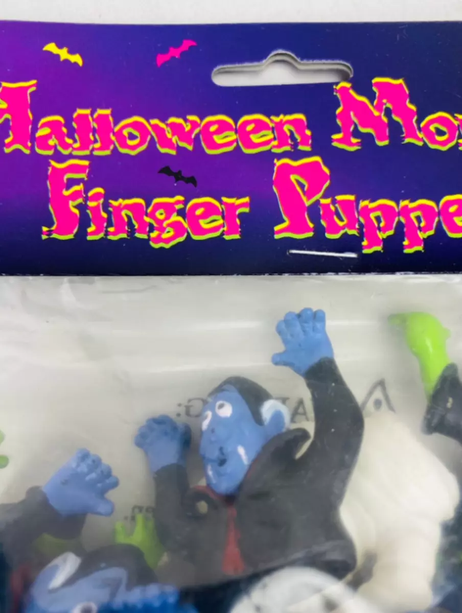 12 Count Halloween Monster Finger Puppets (NEW) NOS