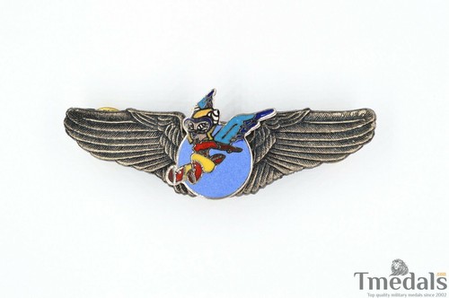 U.S. USA WW12 WOMEN AIRFORCE SERVICE PILOT (WASP) FIFINELLA WINGS BADGE ENAMEL