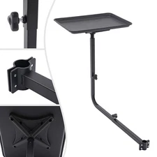 Black Salon Tray 360 Degree Rotating for Barber Chairs Hairdressing Tools Tattoo