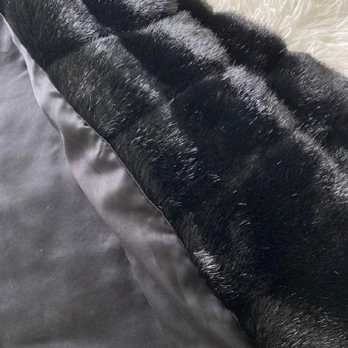Cappotto pelliccia Kate Spade New York nero taglia 0 lunghezza 35 pollici dal Giappone - Foto 4 di 15