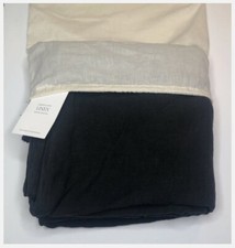 Restoration Hardware Garment-Dyed Linen Duvet Cover Full/Queen Charcoal NEW 339
