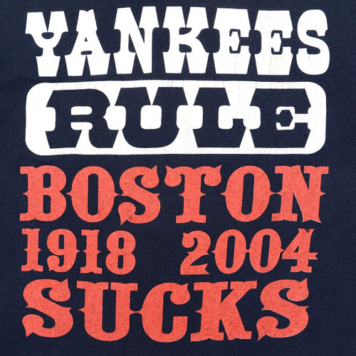 Yankees Rule Boston Sucks Hey Red Sox Who's Your Daddy Jerzees T-Shirt Adult L