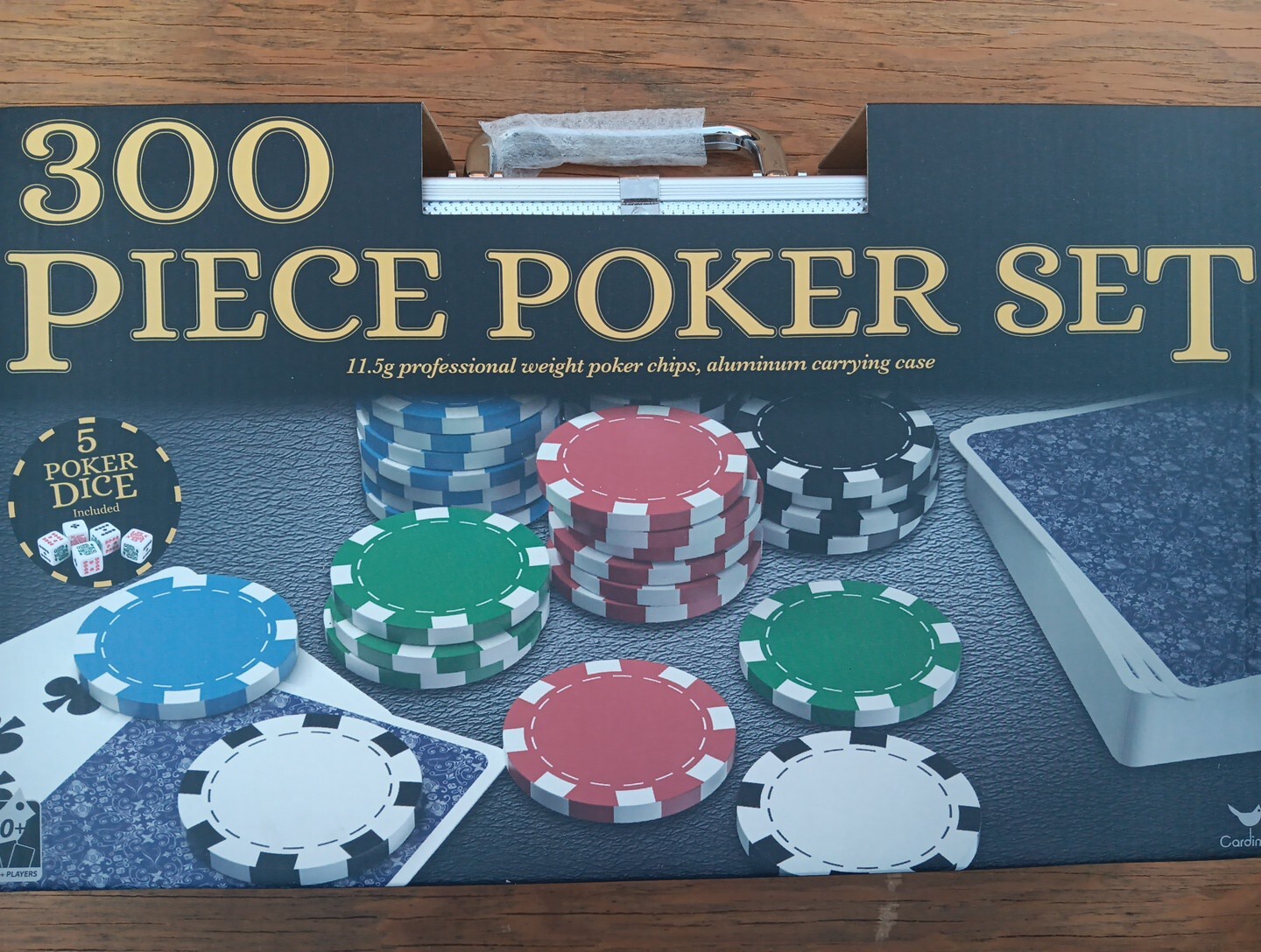 Professional Poker Set Aluminum Carrying Case Weight Chip Dice Plastic