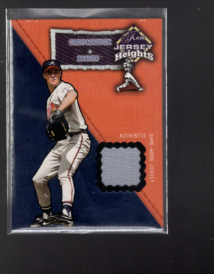 A6264- 2002 Flair Trikot Höhen # 17 Greg Maddux Sp Trikot - Ex-Mt