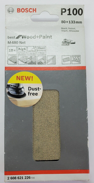 Bosch Netzstruktur-SchleifbläTter M480 Net 80X133 P100 10Er Pack, 2608621226-image