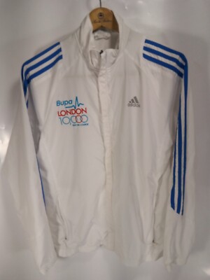 Adidas Climaproof Windbreaker Jacket Olympics London White Men's Small