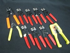Lot of 10 Telecom Crimping Snipping Hand Tools 6 COND  8P8C COND, CFS-1