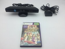 Microsoft Xbox 360 Kinect Motion Sensor Bar AND Kinect Adventures